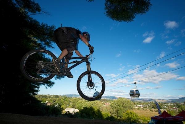 Mountain biker in action at the 2013 Skyline Sprint Warrior earlier this year.  